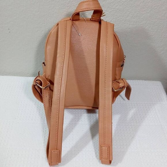 Bebe Womens Gianna Mini Backpack Tan -C - Picture 3 of 4